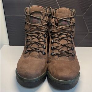 Timberland Brown Nubuck Lace-Up Hiking Boots